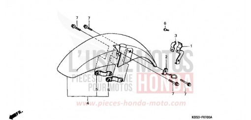 FRONT FENDER NSR125RY de 2000